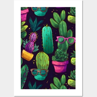 Cactus man gift art design Posters and Art